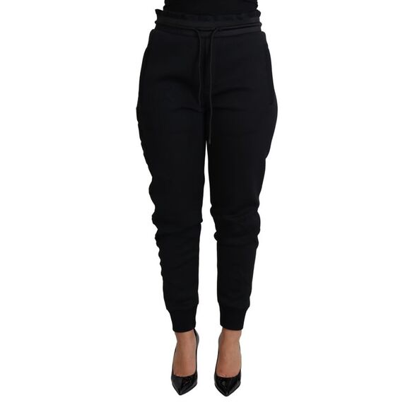 Dolce & Gabbana Dolce Gabbana Sweatpants Casual Style Women Black Jeans & Pants - Picture 1 of 3